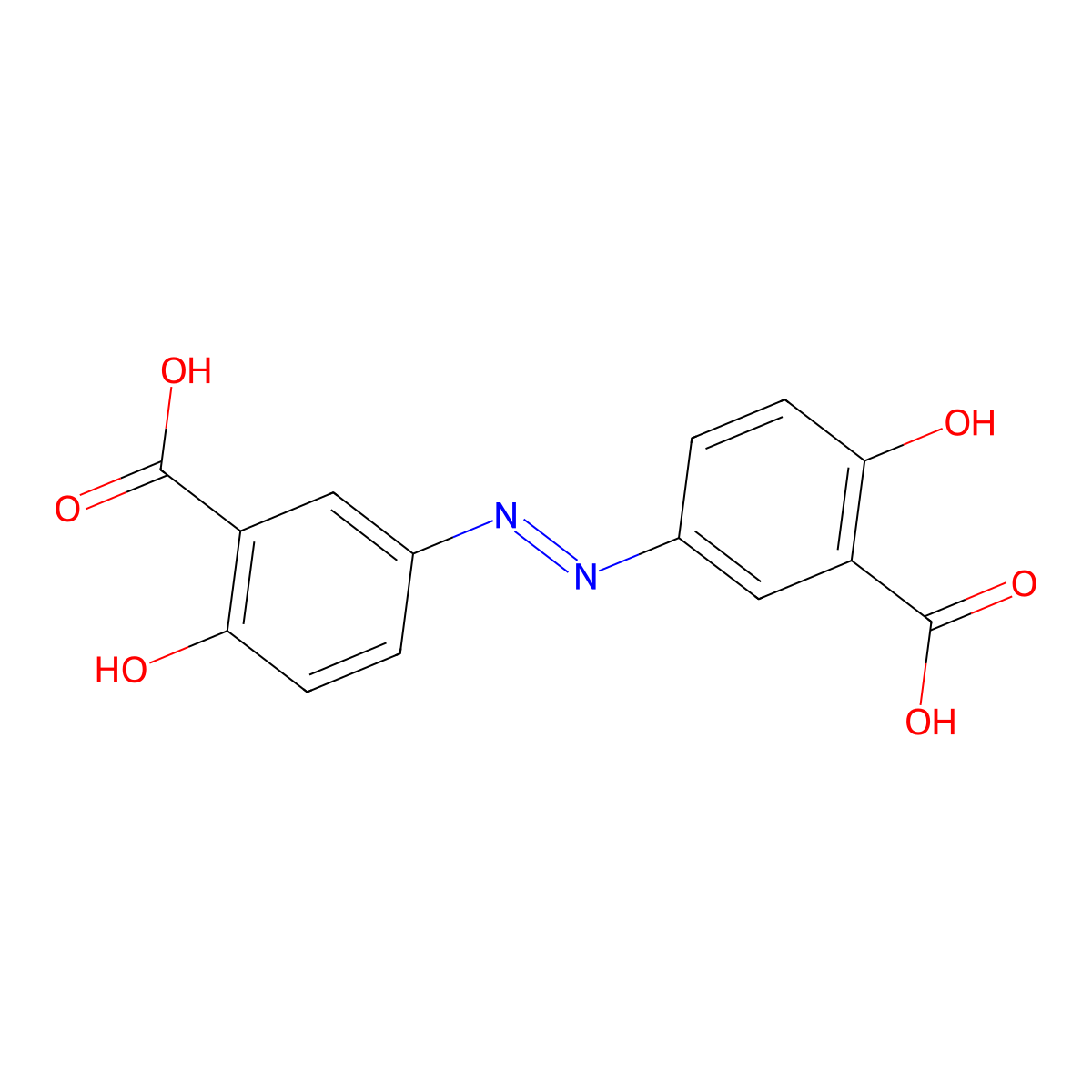 Olsalazine molecular structure, CAS 15722-48-2