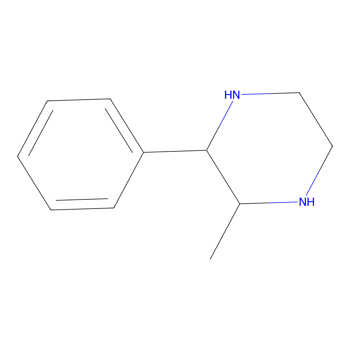 rac-(2R,3S)-2-methyl-3-phenylpiperazine molecular structure, CAS 1572247-81-4