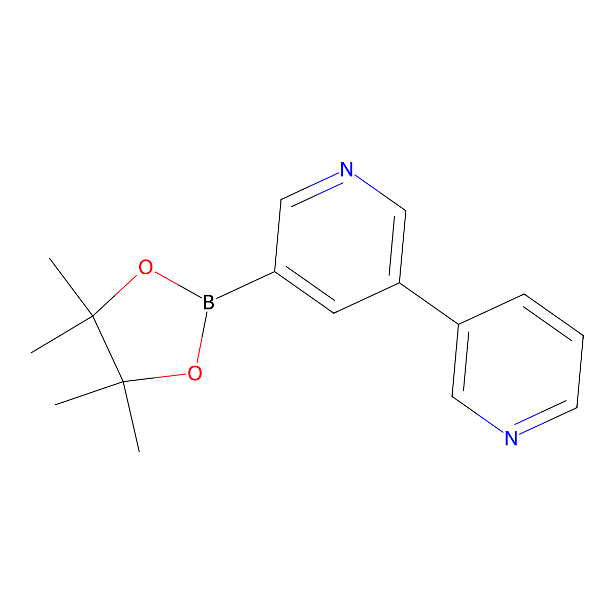 5-(3-Pyridyl)pyridine-3-boronic acid pinacol ester molecular structure, CAS 1572298-38-4