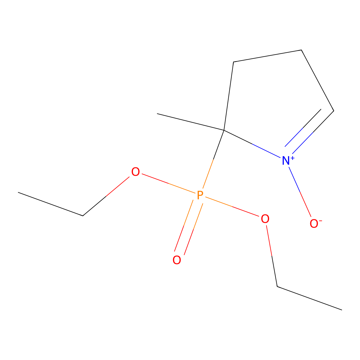 5-(Diethoxyphosphoryl)-5-methyl-1-pyrroline-N-oxide molecular structure, CAS 157230-67-6