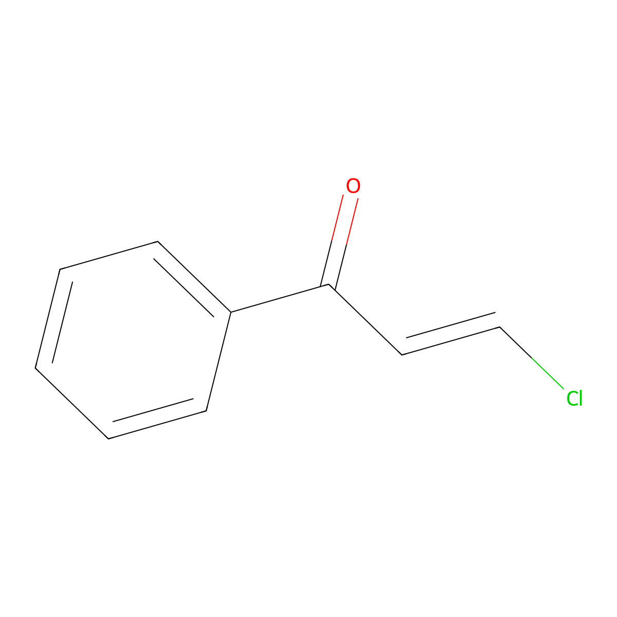 2-Propen-1-one, 3-chloro-1-phenyl- molecular structure, CAS 15724-79-5