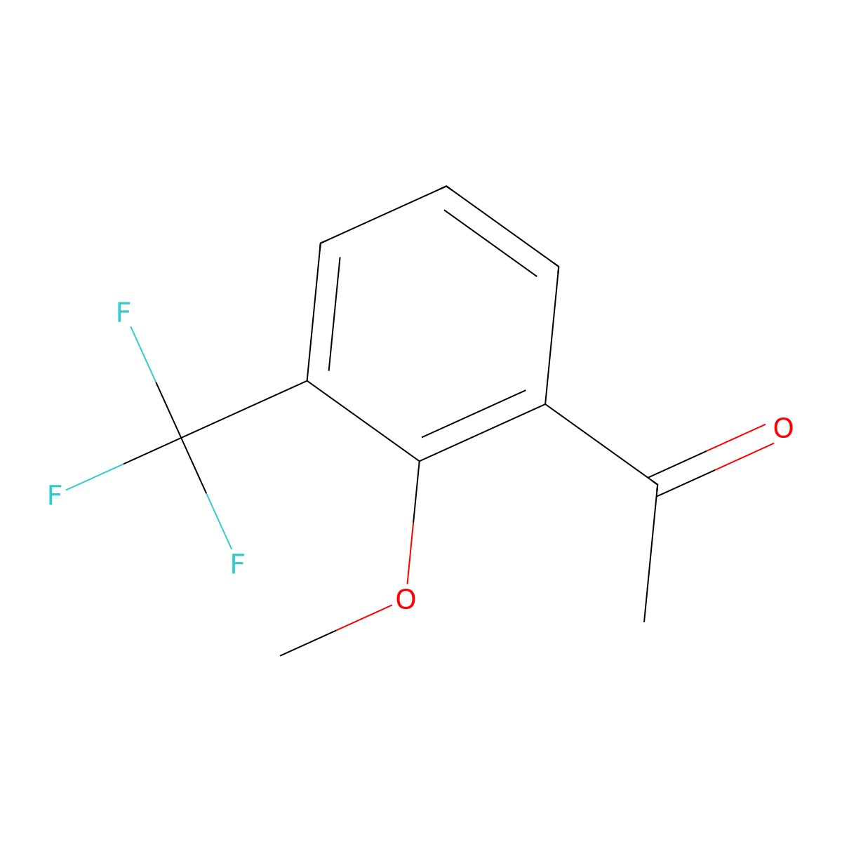 1-[2-Methoxy-3-(trifluoromethyl)phenyl]ethan-1-one molecular structure, CAS 1572400-38-4