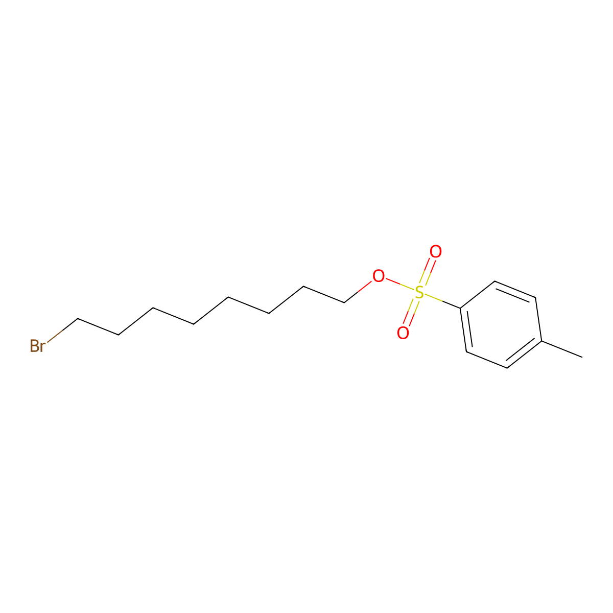 8-Bromooctyl 4-methylbenzene-1-sulfonate molecular structure, CAS 157245-69-7