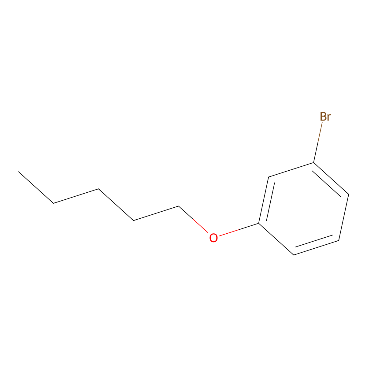 1-Bromo-3-(pentyloxy)benzene molecular structure, CAS 157245-77-7