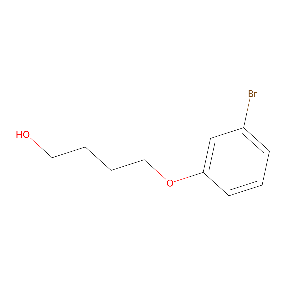4-(3-Bromophenoxy)-1-butanol molecular structure, CAS 157245-85-7