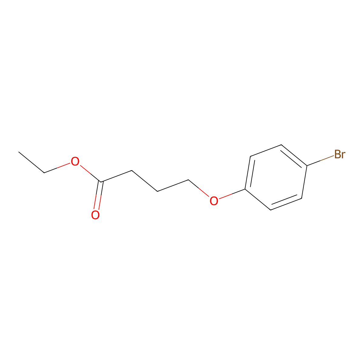 Ethyl 4-(4-bromophenoxy)butanoate molecular structure, CAS 157245-87-9