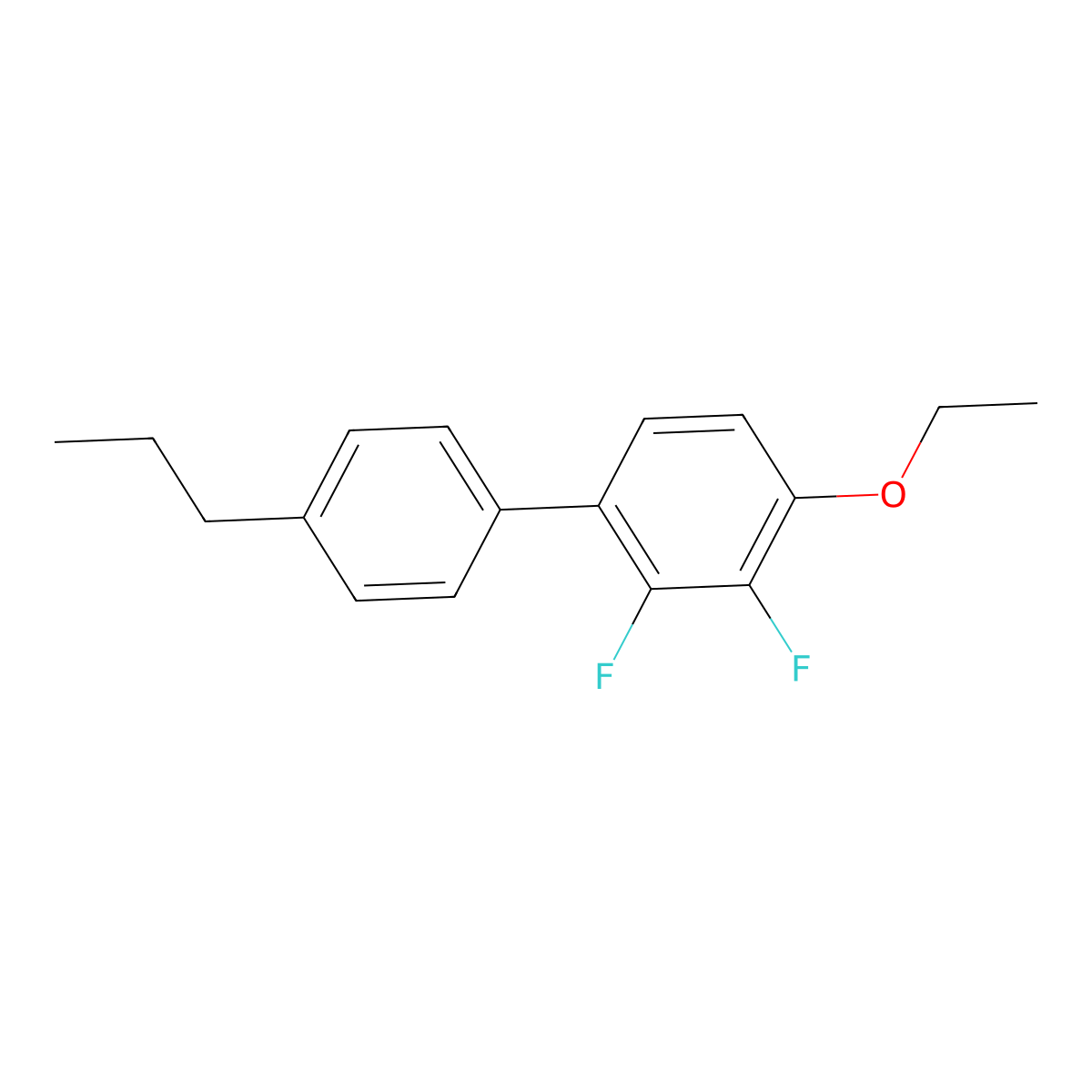4-Ethoxy-2,3-difluoro-4'-propyl-1,1'-biphenyl molecular structure, CAS 157248-24-3