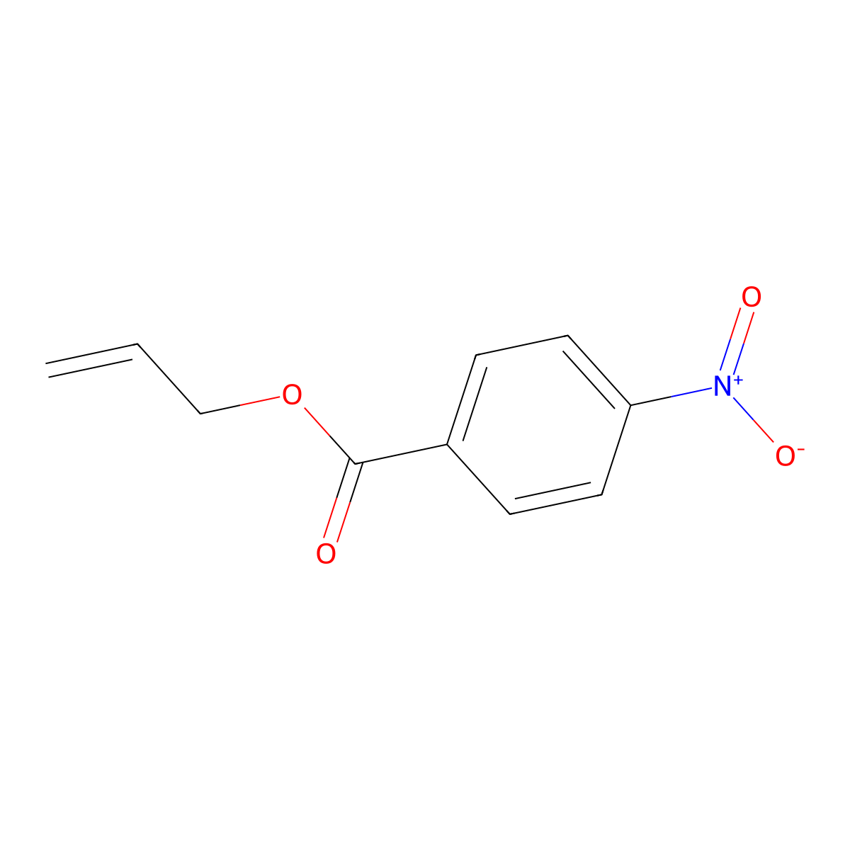 Benzoic acid, 4-nitro, allyl ester molecular structure, CAS 15727-80-7