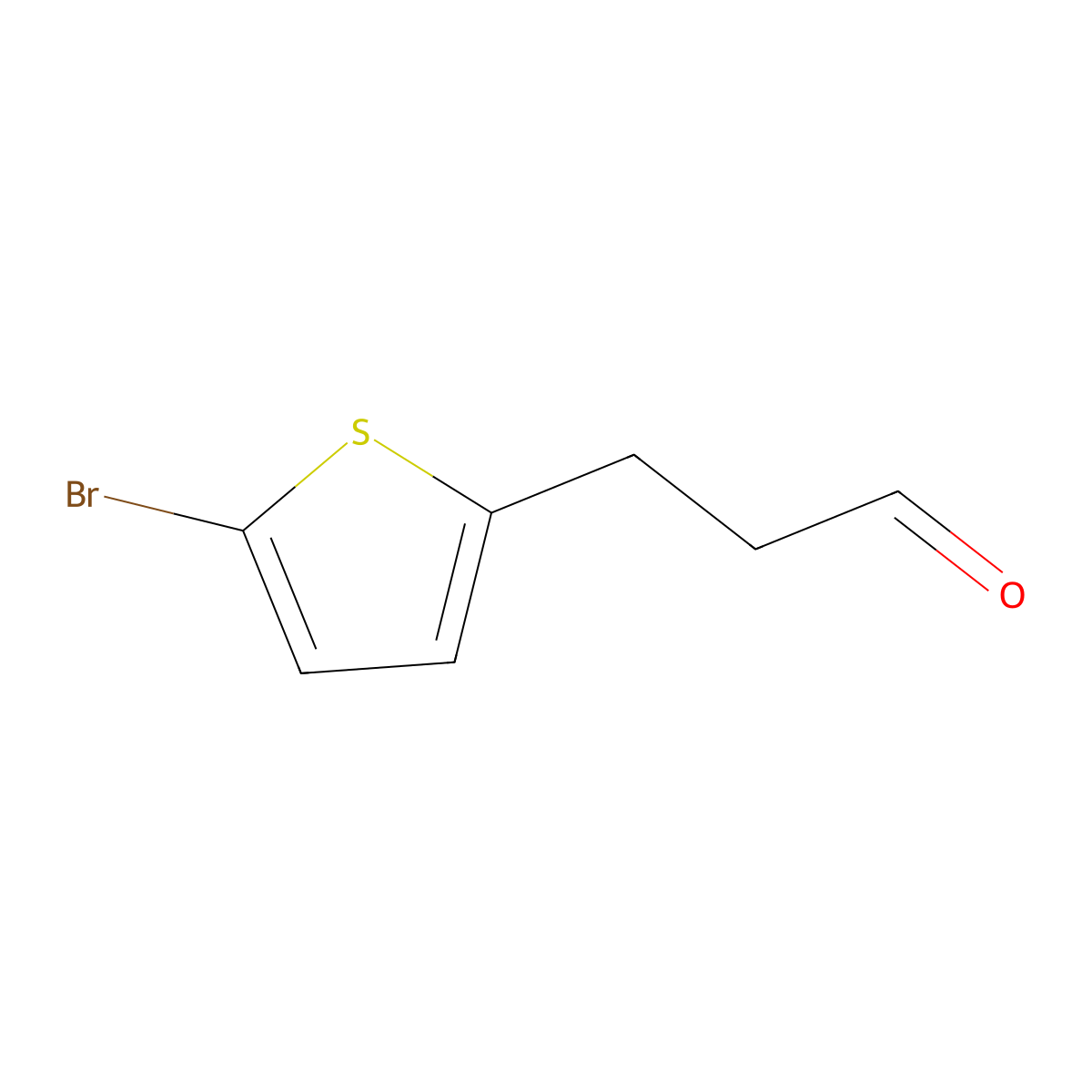 3-(5-Bromothiophen-2-yl)propanal molecular structure, CAS 157270-19-4