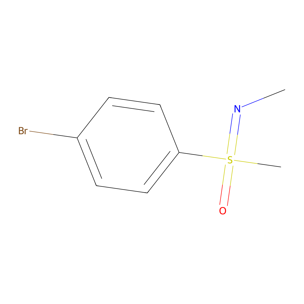 ((4-Bromophenyl)(methyl)oxo-lambda6-sulfanylidene)(methyl)amine molecular structure, CAS 1572928-15-4