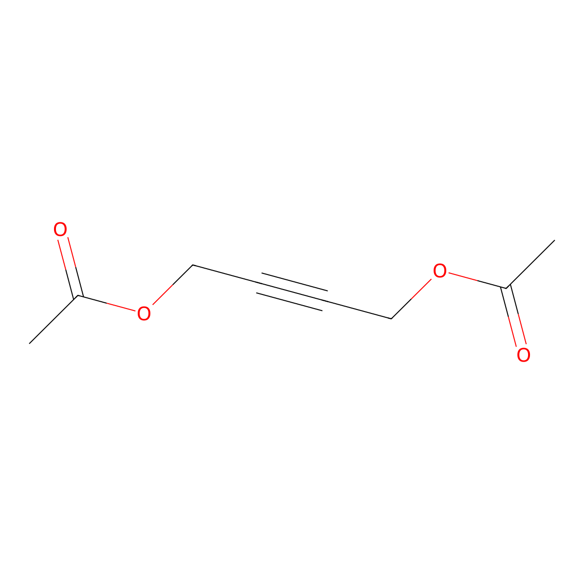 2-Butyne-1,4-diol, 1,4-diacetate molecular structure, CAS 1573-17-7