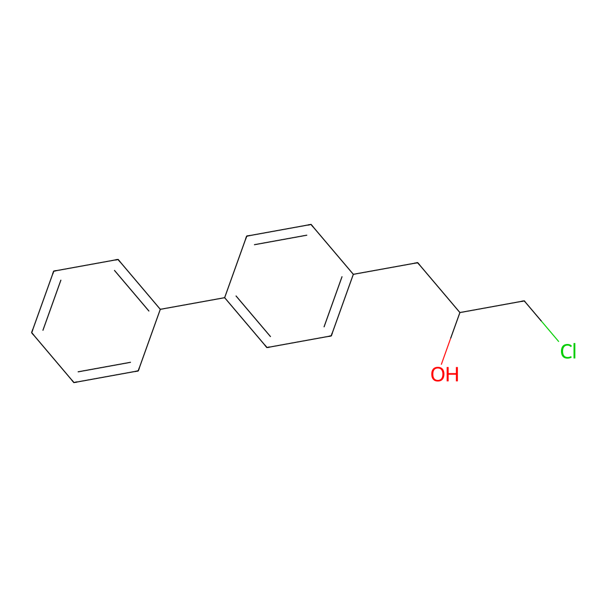 (S)-1-([1,1'-biphenyl]-4-yl)-3-chloropropan-2-ol molecular structure, CAS 1573000-28-8