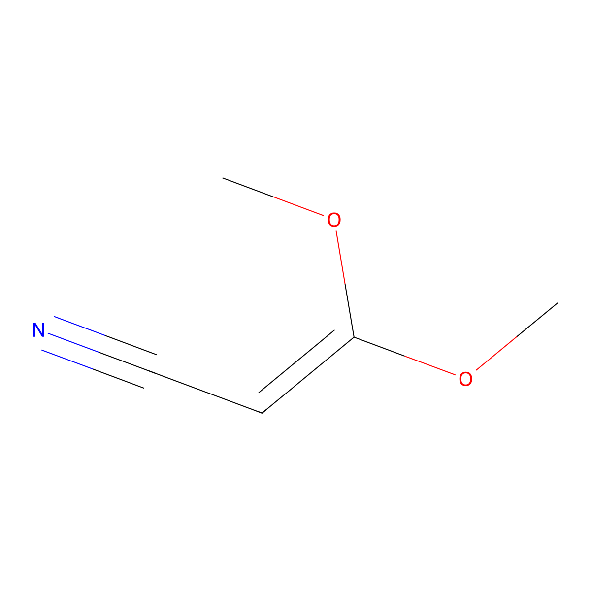 3,3-Dimethoxyprop-2-enenitrile molecular structure, CAS 15732-02-2