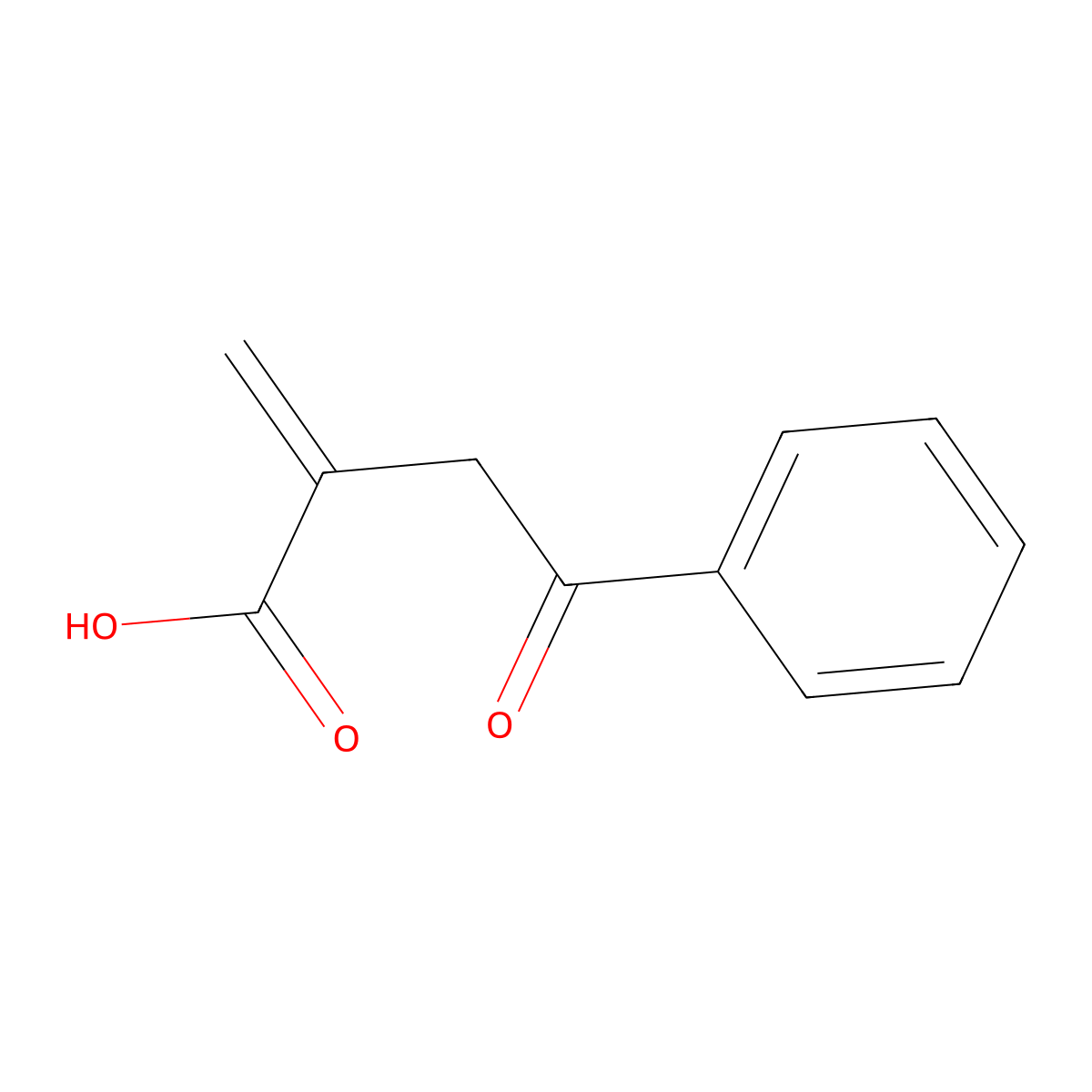 2-Methylene-4-oxo-4-phenylbutanoic acid molecular structure, CAS 15732-75-9