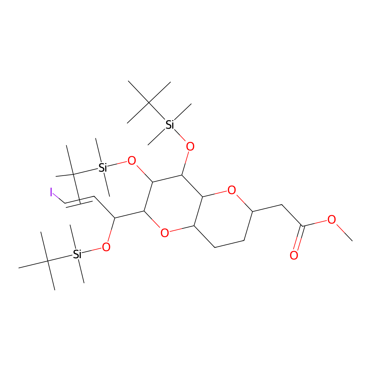 Eribulin mesylate intermediate molecular structure, CAS 157322-83-3