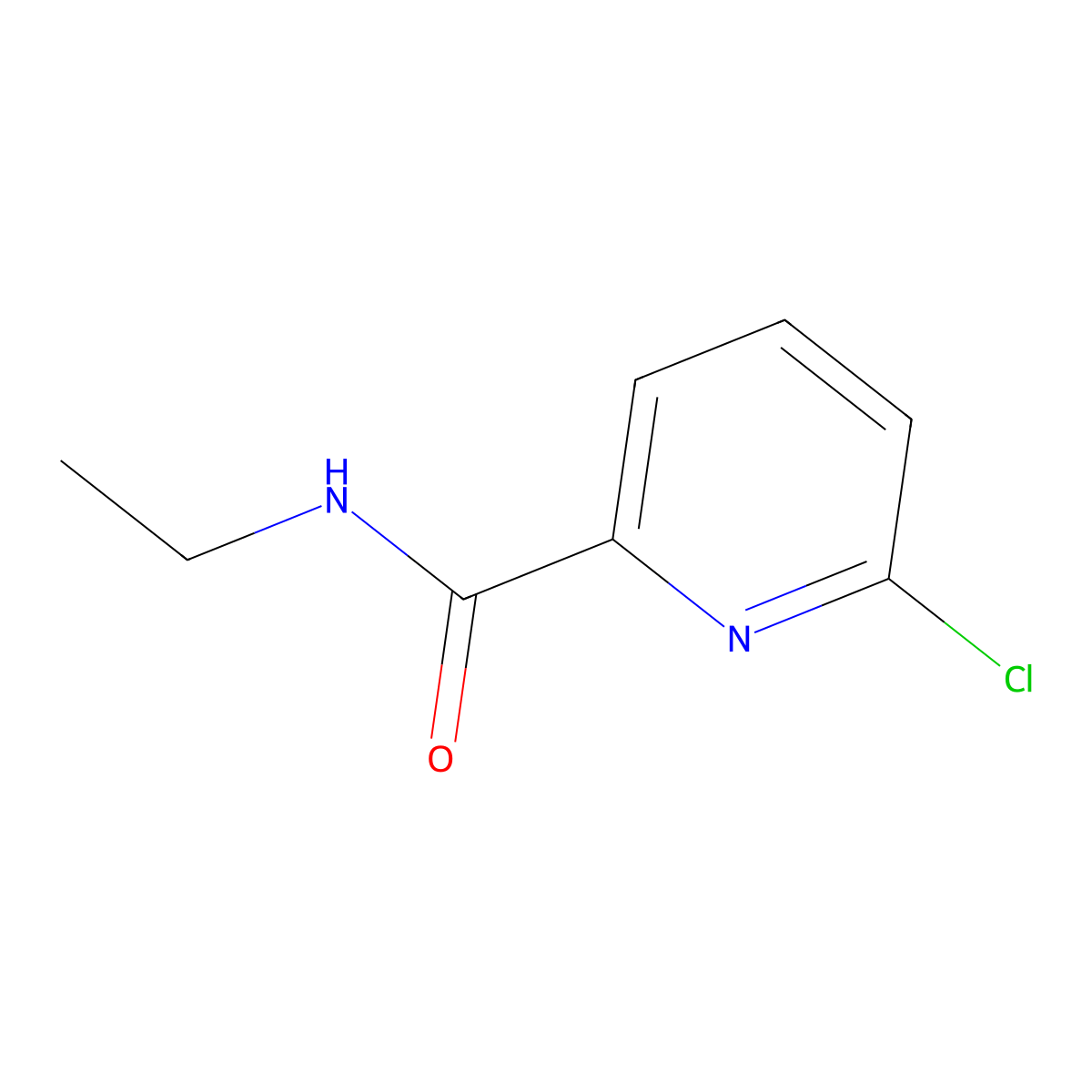 6-chloro-N-ethylpyridine-2-carboxamide molecular structure, CAS 157328-18-2