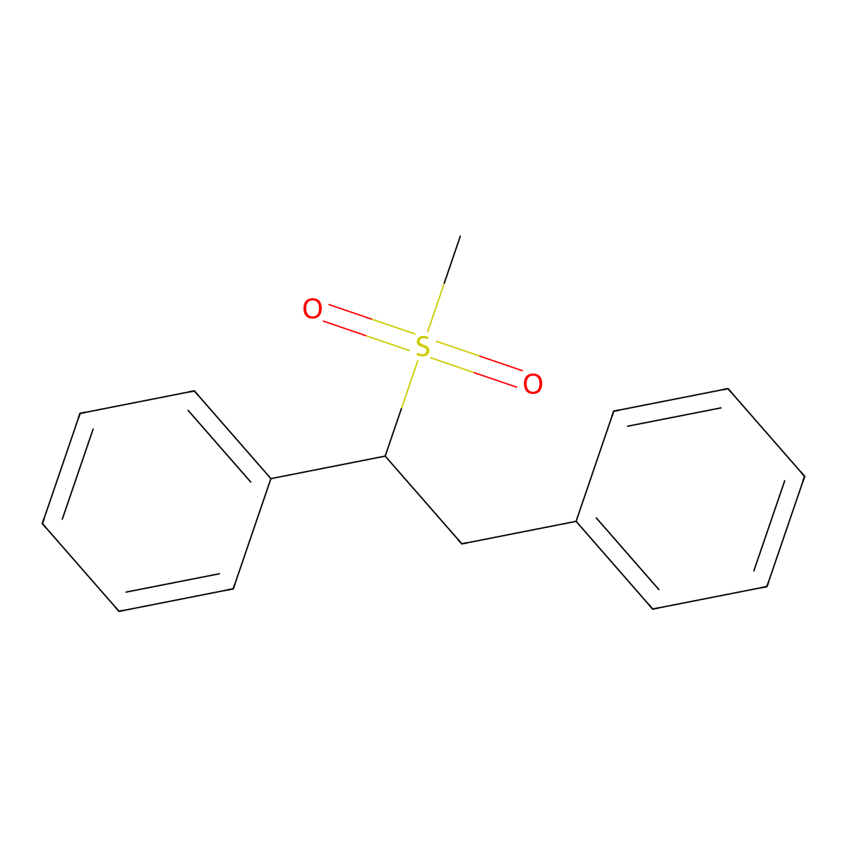 1-Methylsulfonyl-1,2-diphenylethane molecular structure, CAS 15733-05-8