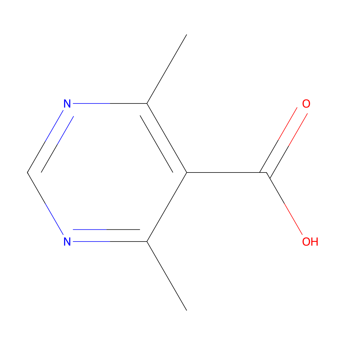4,6-Dimethylpyrimidine-5-carboxylic acid molecular structure, CAS 157335-93-8