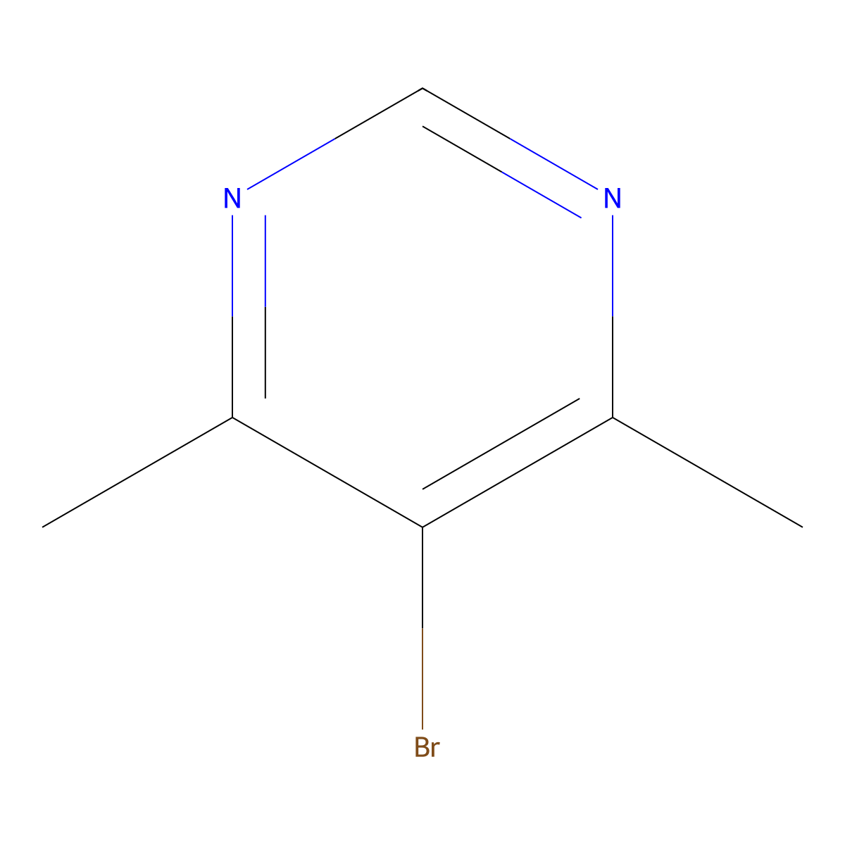 5-Bromo-4,6-dimethylpyrimidine molecular structure, CAS 157335-97-2
