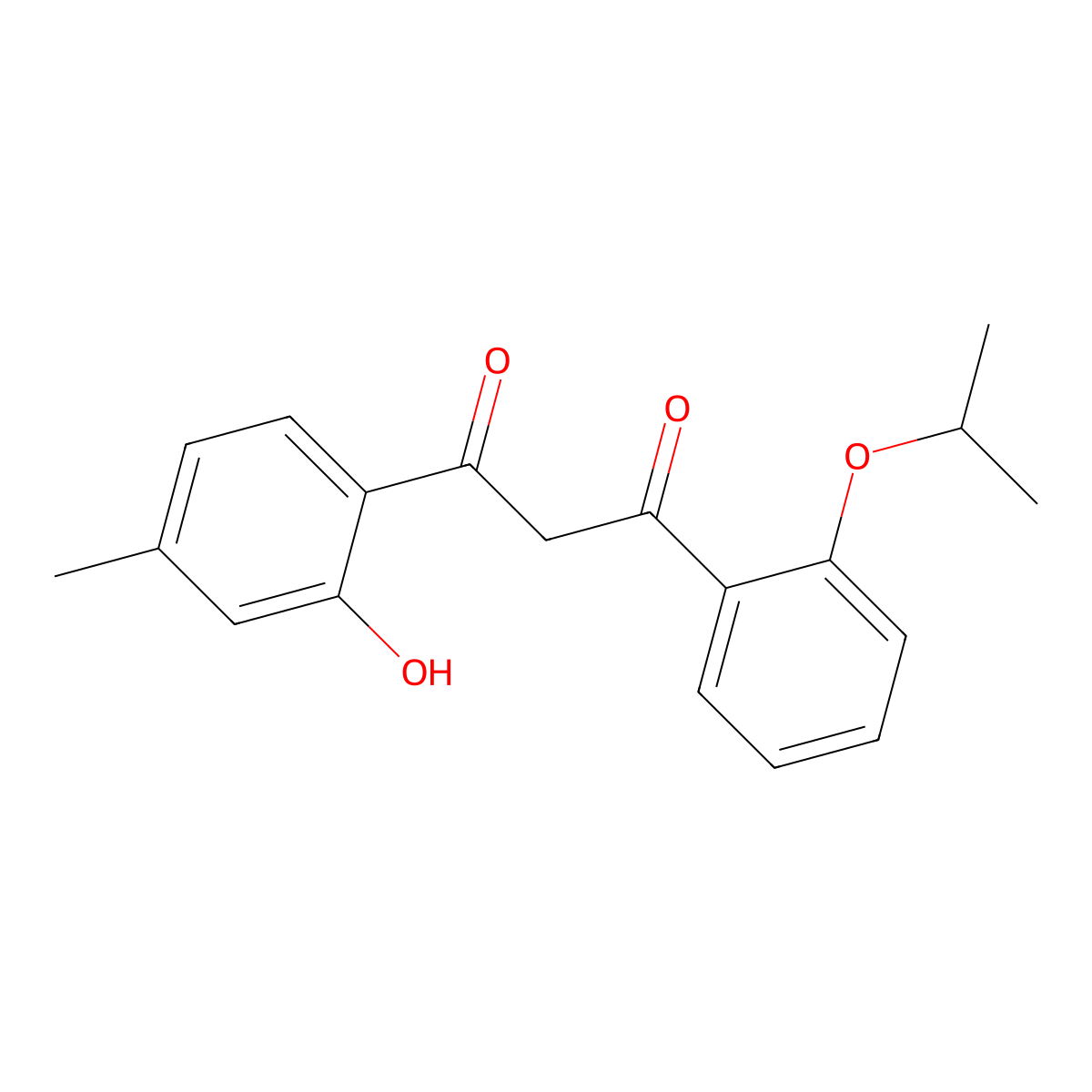1-(2-Hydroxy-4-methylphenyl)-3-[2-(propan-2-yloxy)phenyl]propane-1,3-dione molecular structure, CAS 1573547-13-3