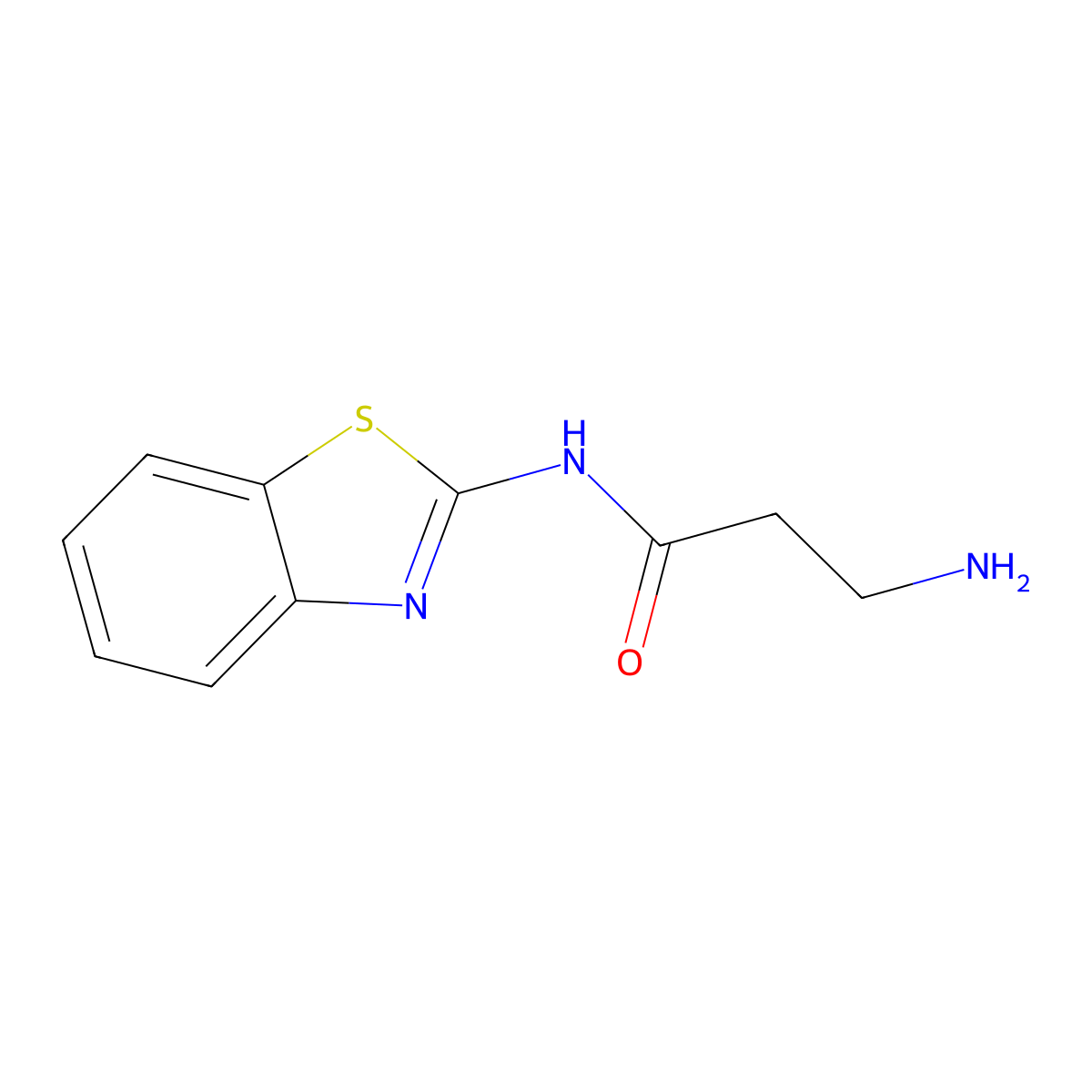 N-1,3-benzothiazol-2-yl-beta-alaninamide molecular structure, CAS 1573547-33-7