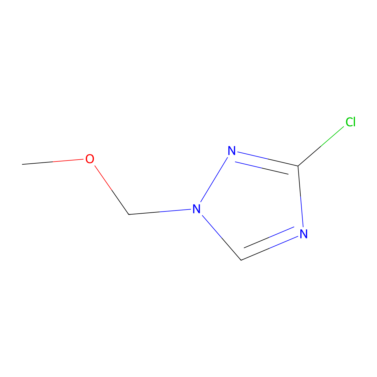 3-chloro-1-(methoxymethyl)-1H-1,2,4-triazole molecular structure, CAS 1573547-46-2