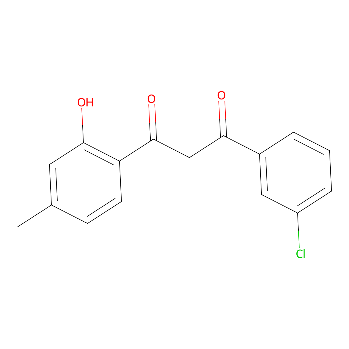 1-(3-Chlorophenyl)-3-(2-hydroxy-4-methylphenyl)propane-1,3-dione molecular structure, CAS 1573547-61-1