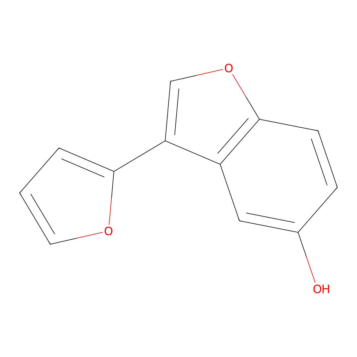 3-(Furan-2-yl)-1-benzofuran-5-ol molecular structure, CAS 1573547-74-6