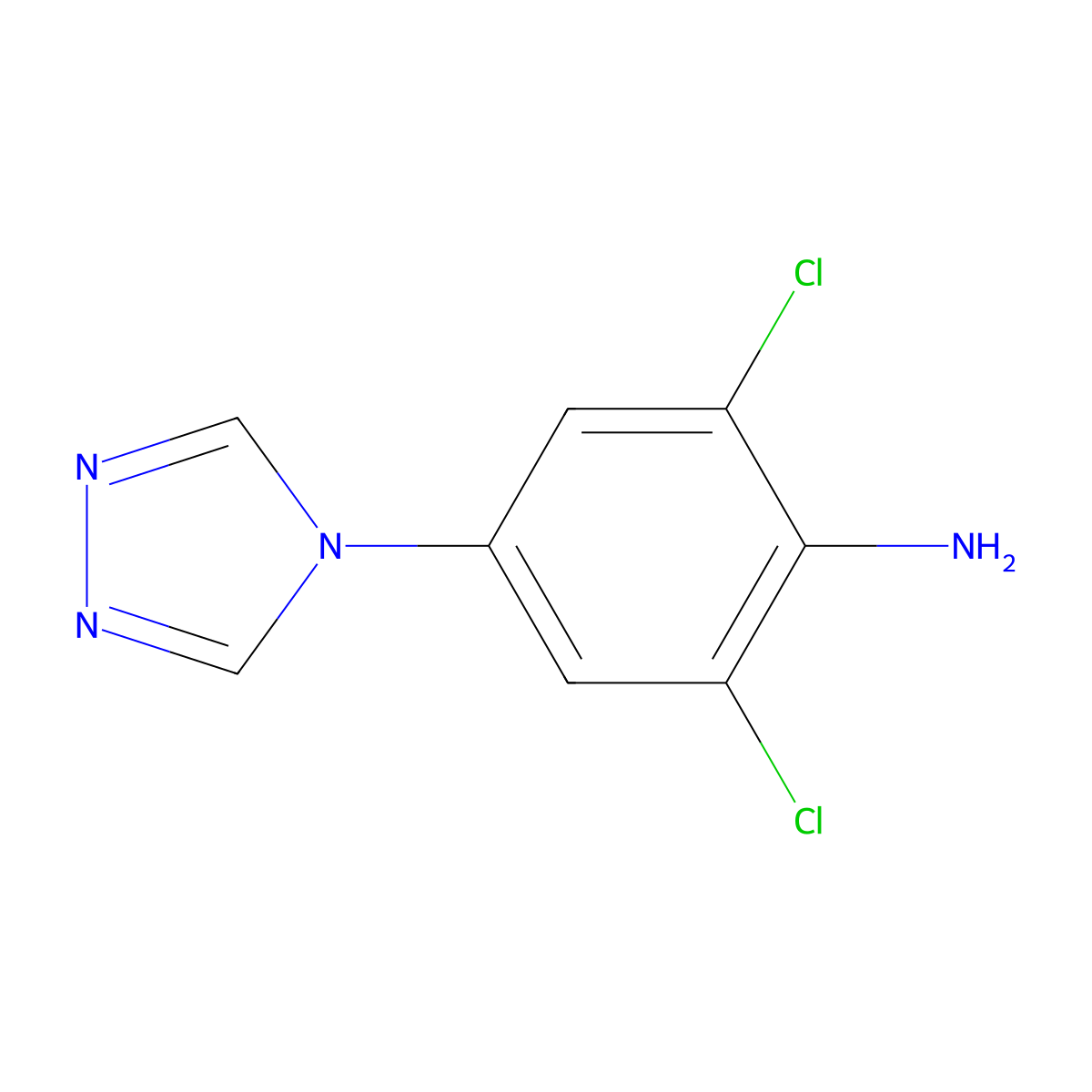 2,6-dichloro-4-(4H-1,2,4-triazol-4-yl)aniline molecular structure, CAS 1573547-97-3