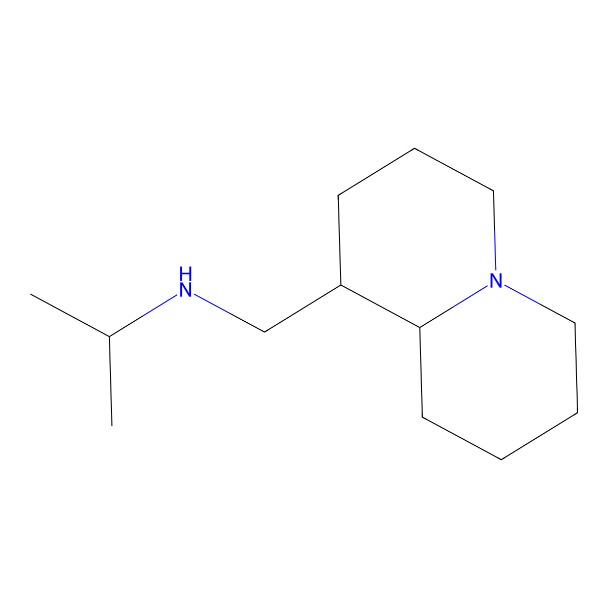 N-(((1S,9aR)-octahydro-1H-quinolizin-1-yl)methyl)propan-2-amine molecular structure, CAS 1573548-23-8