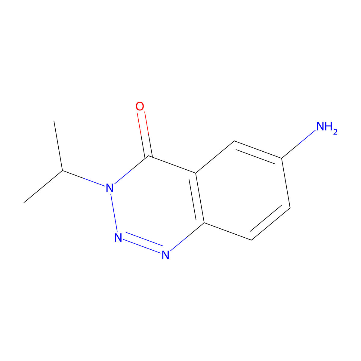 6-amino-3-(propan-2-yl)-1,2,3-benzotriazin-4(3H)-one molecular structure, CAS 1573548-31-8