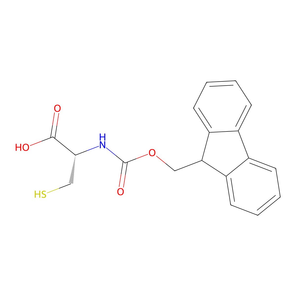 N-Fmoc-D-cysteine molecular structure, CAS 157355-80-1