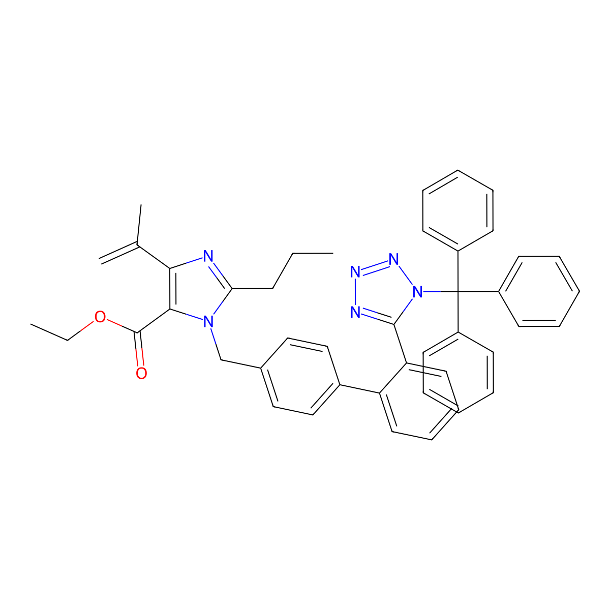 olmesartan medoxomil impurity V molecular structure, CAS 157356-74-6