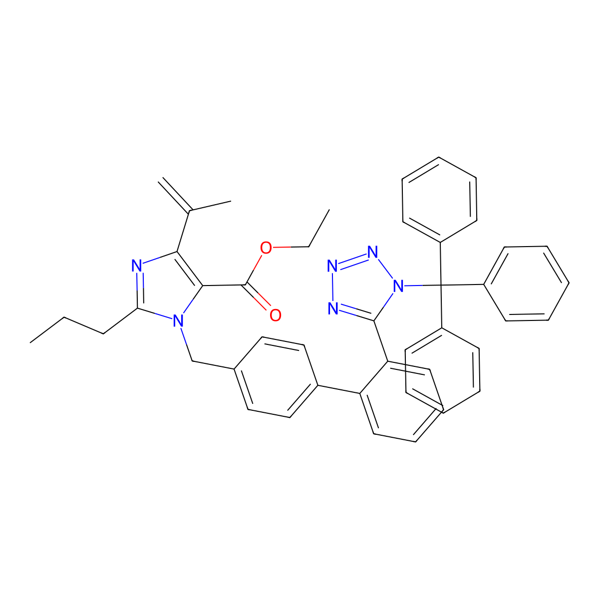 olmesartan medoxomil impurity V molecular structure, CAS 157356-74-6