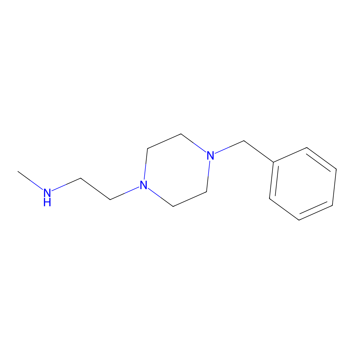 2-(4-benzylpiperazin-1-yl)-N-methylethan-1-amine molecular structure, CAS 157368-33-7