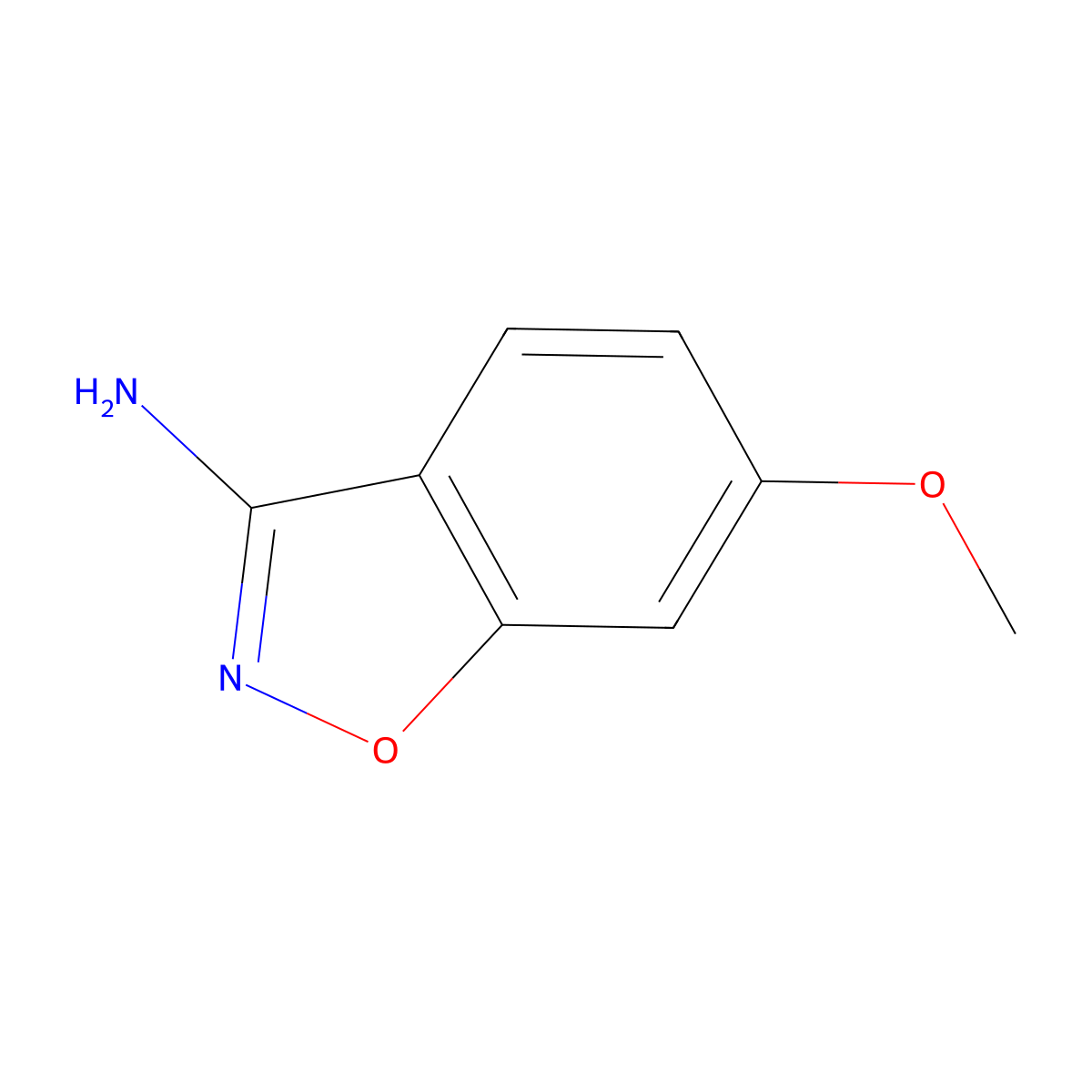 6-Methoxy-1,2-benzoxazol-3-amine molecular structure, CAS 157368-82-6