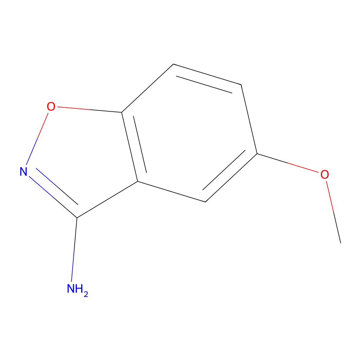 5-Methoxybenzo[d]isoxazol-3-amine molecular structure, CAS 157368-84-8