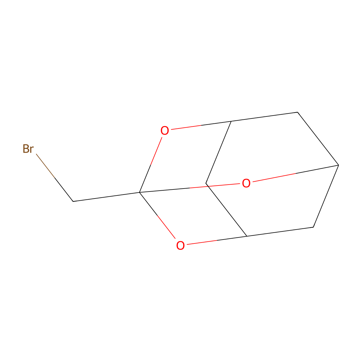 3-(Bromomethyl)-2,4,10-trioxaadamantane molecular structure, CAS 157371-80-7