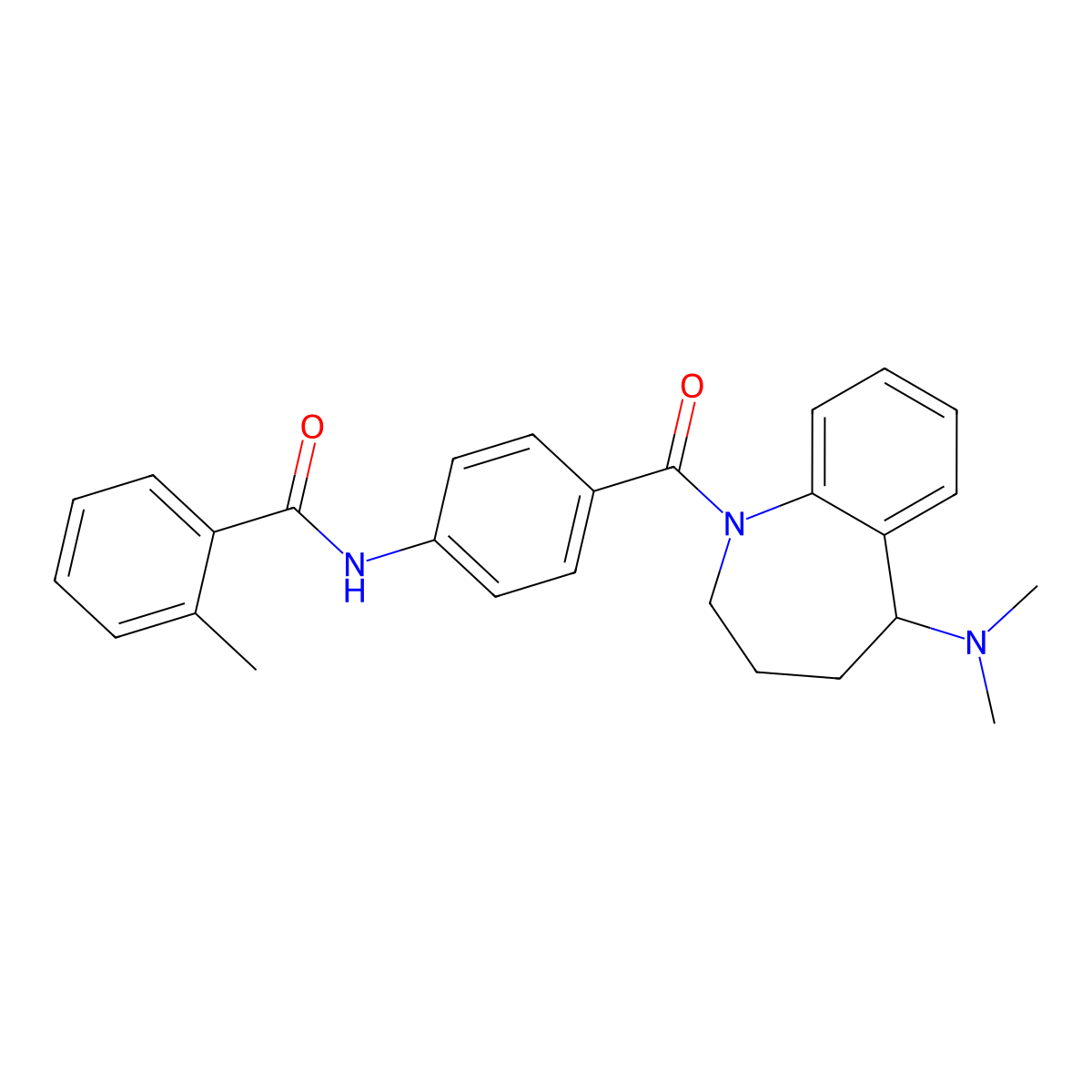 Mozavaptan, (S)- molecular structure, CAS 157378-41-1