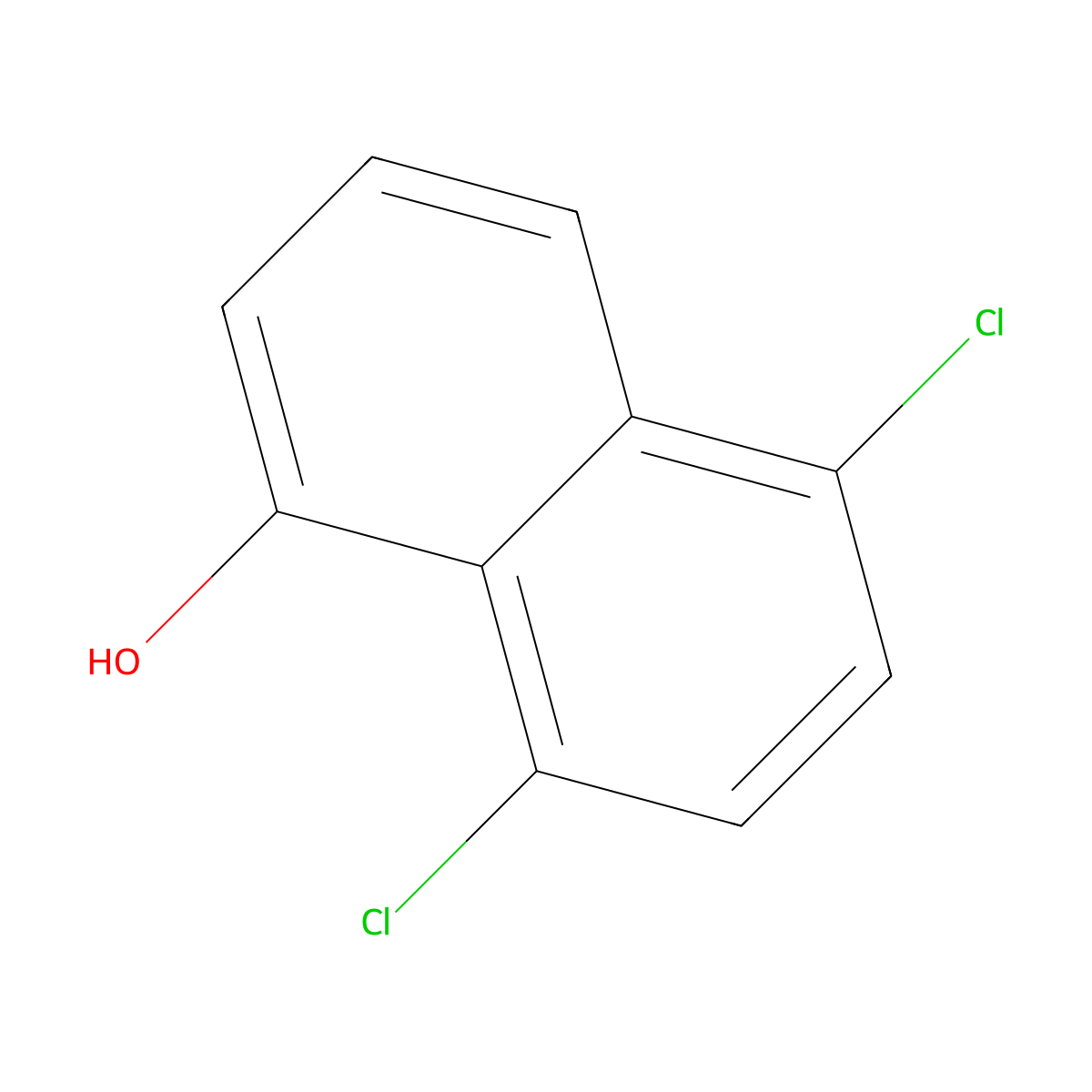1-Naphthalenol, 5,8-dichloro- molecular structure, CAS 1574-18-1