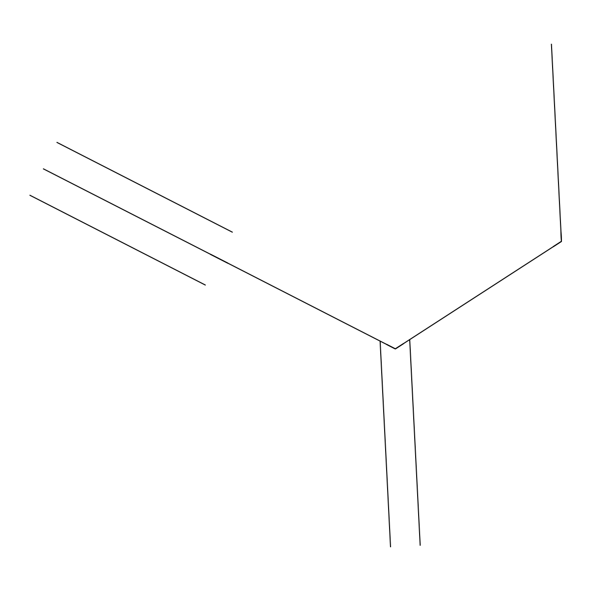 1-Pentyne, 3-methylene- molecular structure, CAS 1574-34-1