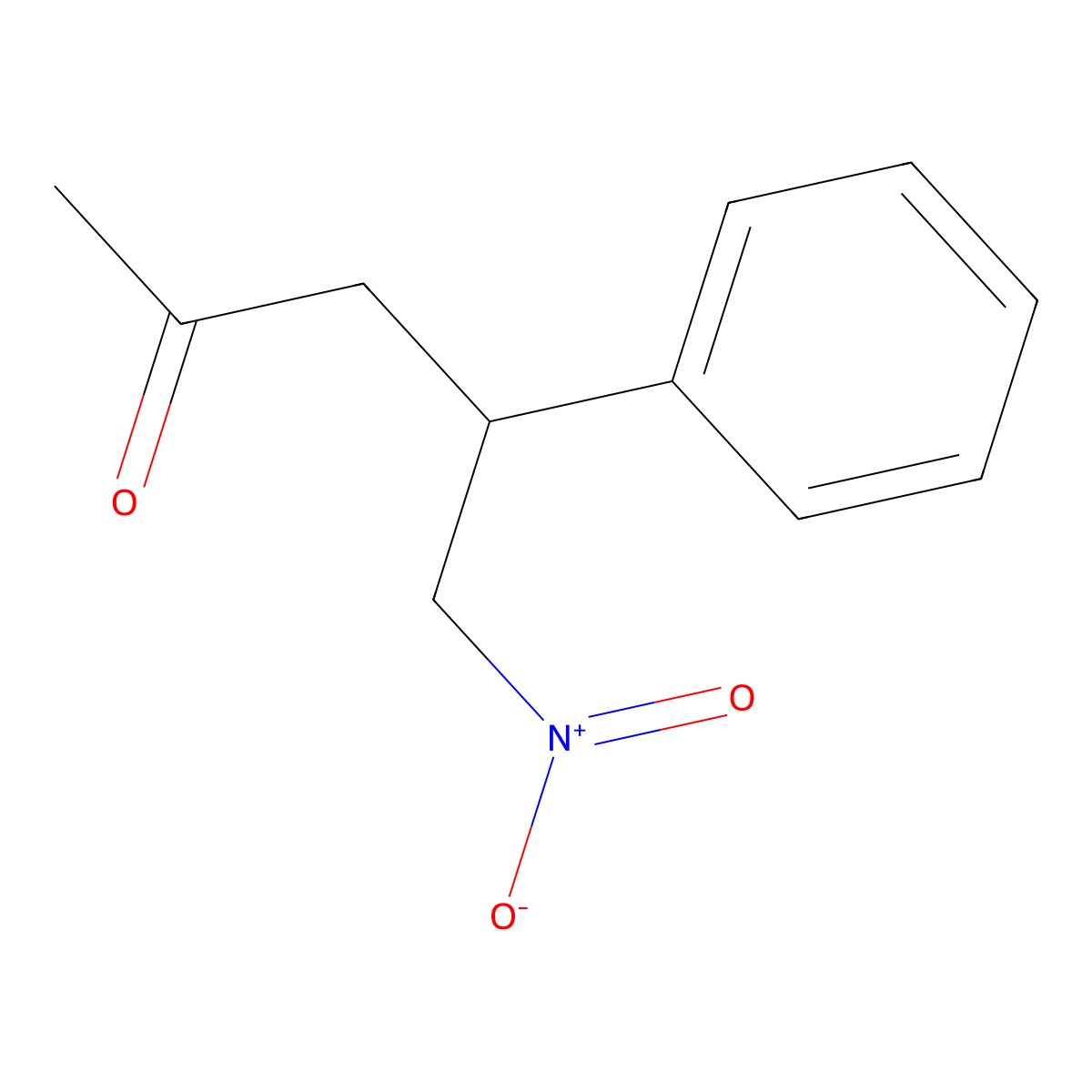 5-Nitro-4-phenylpentan-2-one molecular structure, CAS 1574-86-3