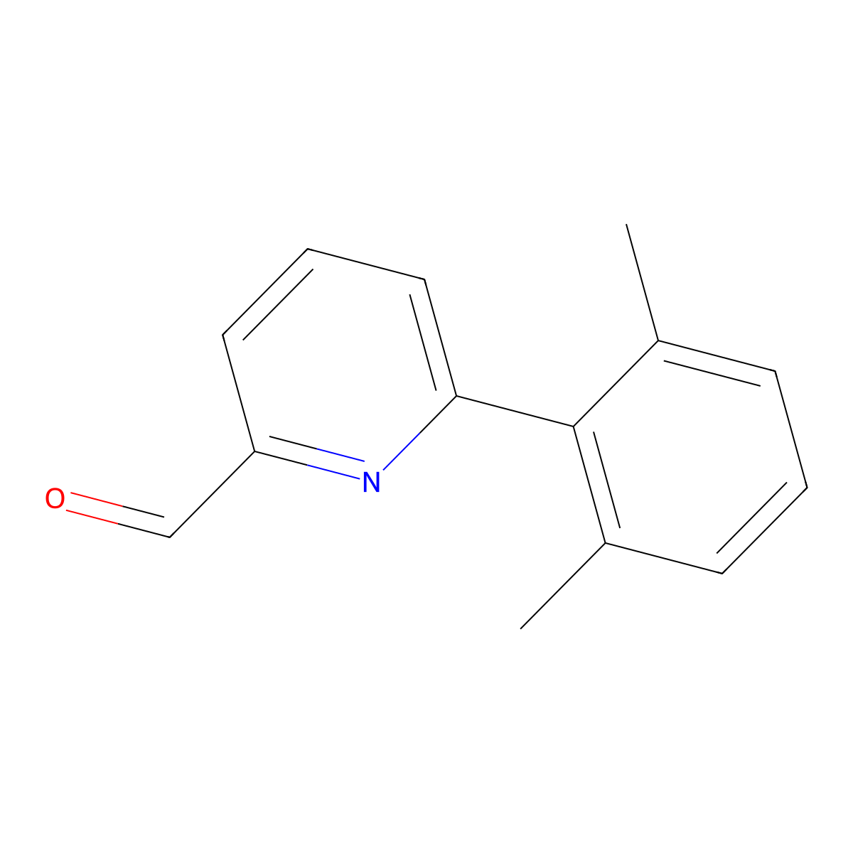 6-(2,6-Dimethylphenyl)picolinaldehyde molecular structure, CAS 157402-45-4