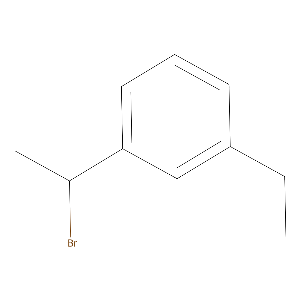 Benzene, 1-(1-bromoethyl)-3-ethyl- molecular structure, CAS 157403-35-5