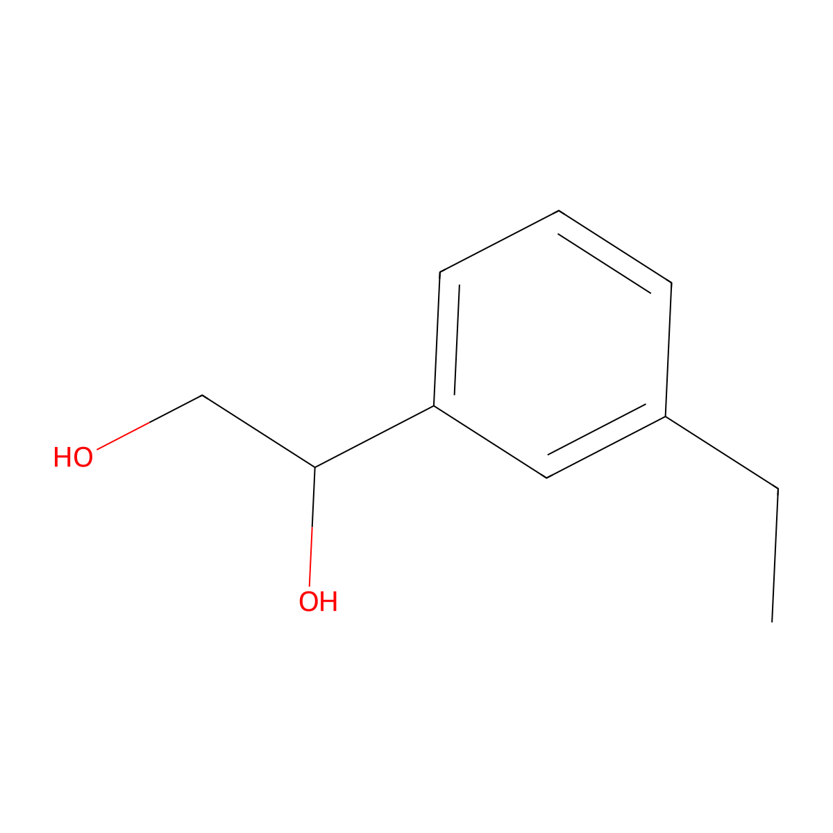 1-(3-Ethylphenyl)-1,2-ethanediol molecular structure, CAS 157403-36-6