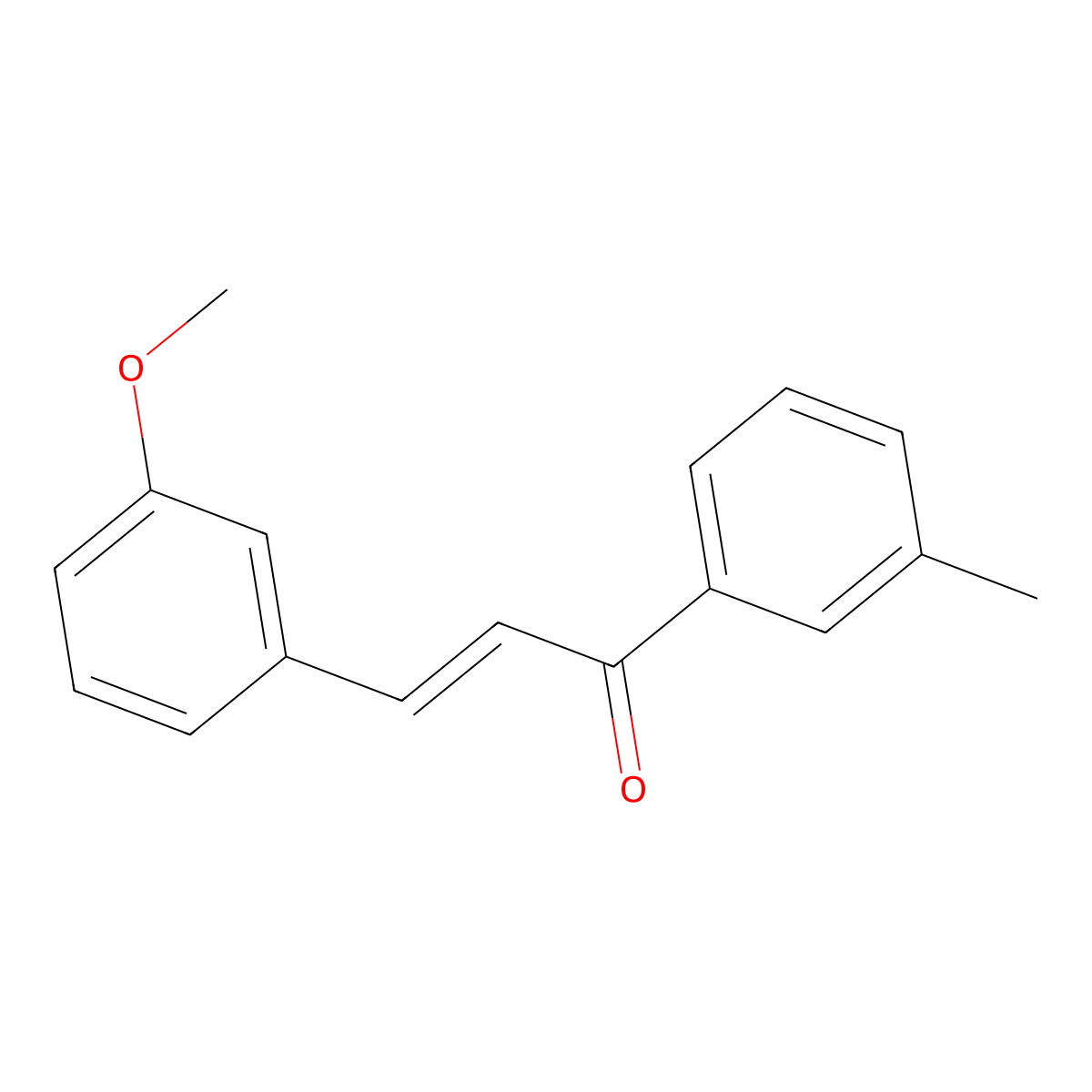 (2E)-3-(3-Methoxyphenyl)-1-(3-methylphenyl)prop-2-en-1-one molecular structure, CAS 157407-87-9