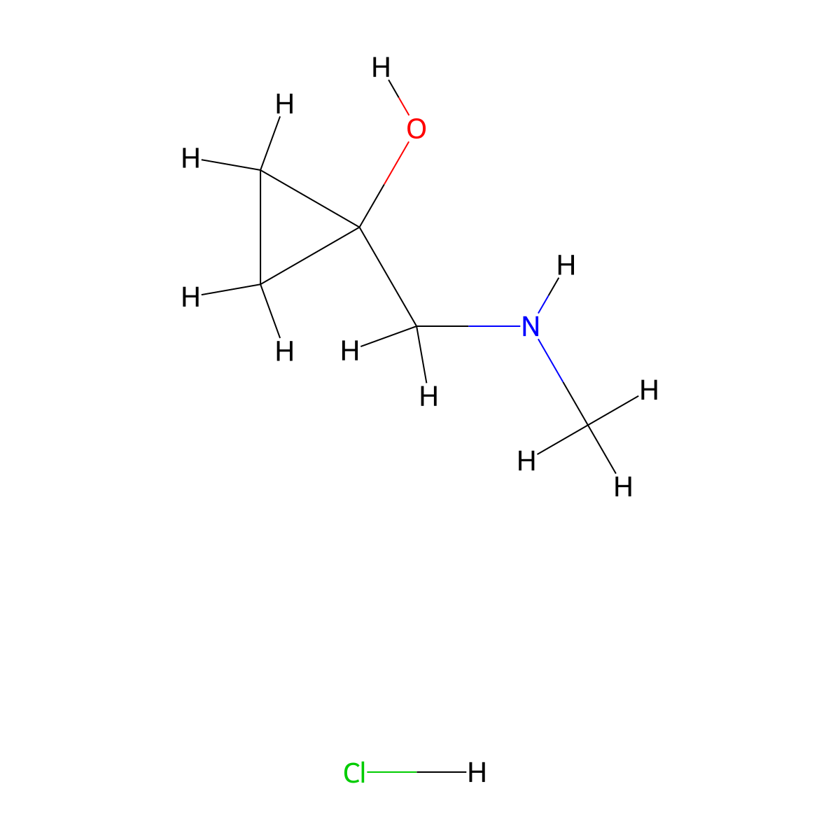1-((Methylamino)methyl)cyclopropan-1-ol hydrochloride molecular structure, CAS 1574118-06-1
