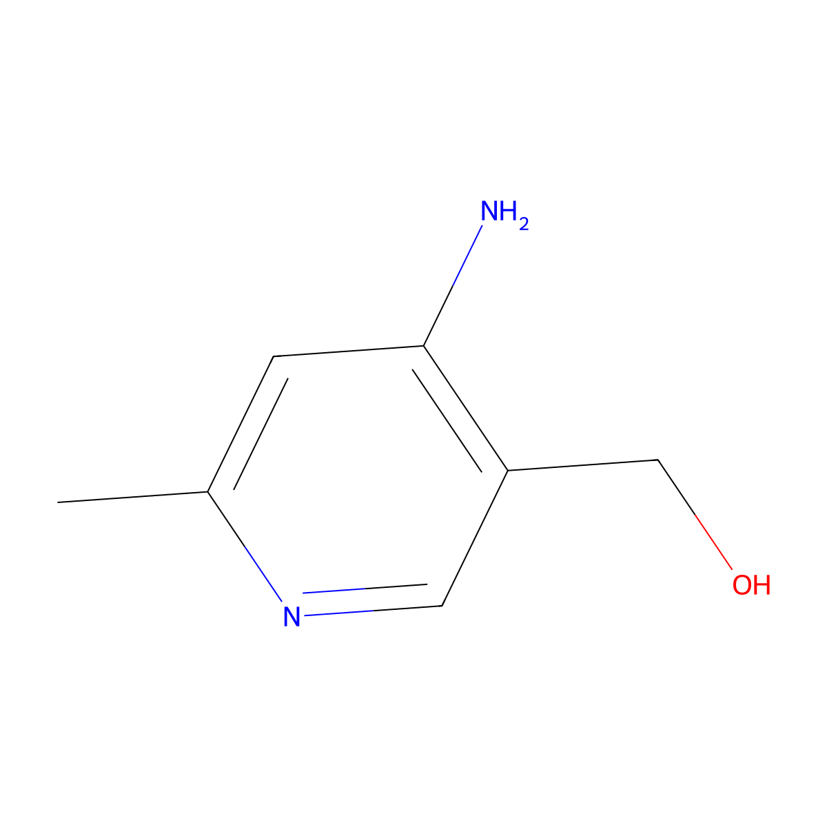 (4-Amino-6-methylpyridin-3-yl)methanol molecular structure, CAS 15742-82-2