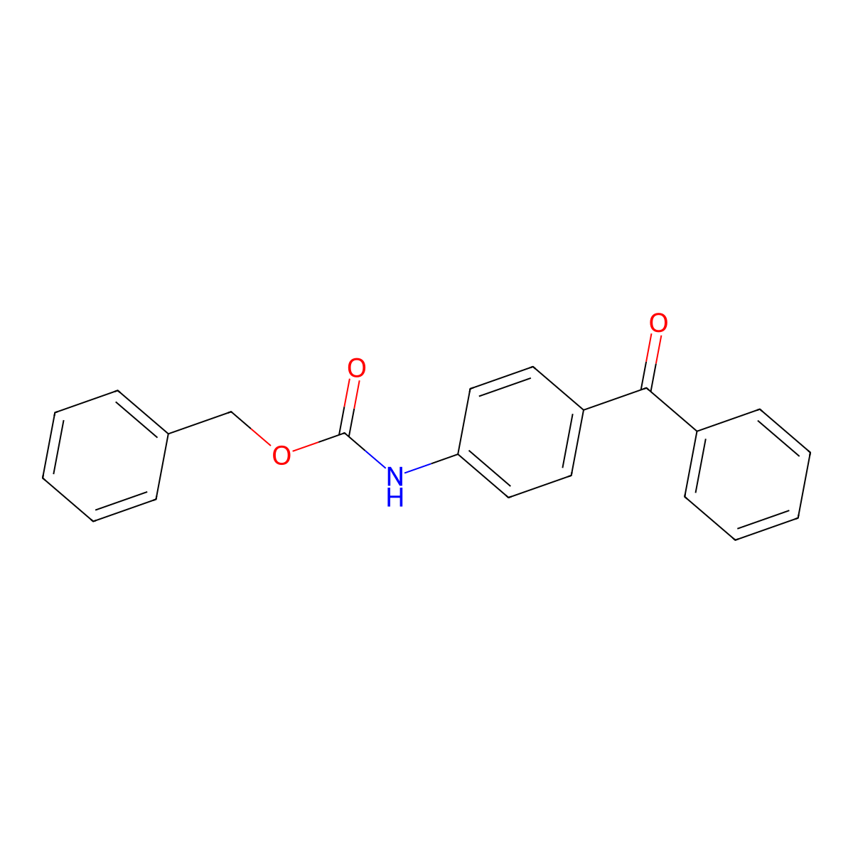 benzyl N-(4-benzoylphenyl)carbamate molecular structure, CAS 1574208-79-9