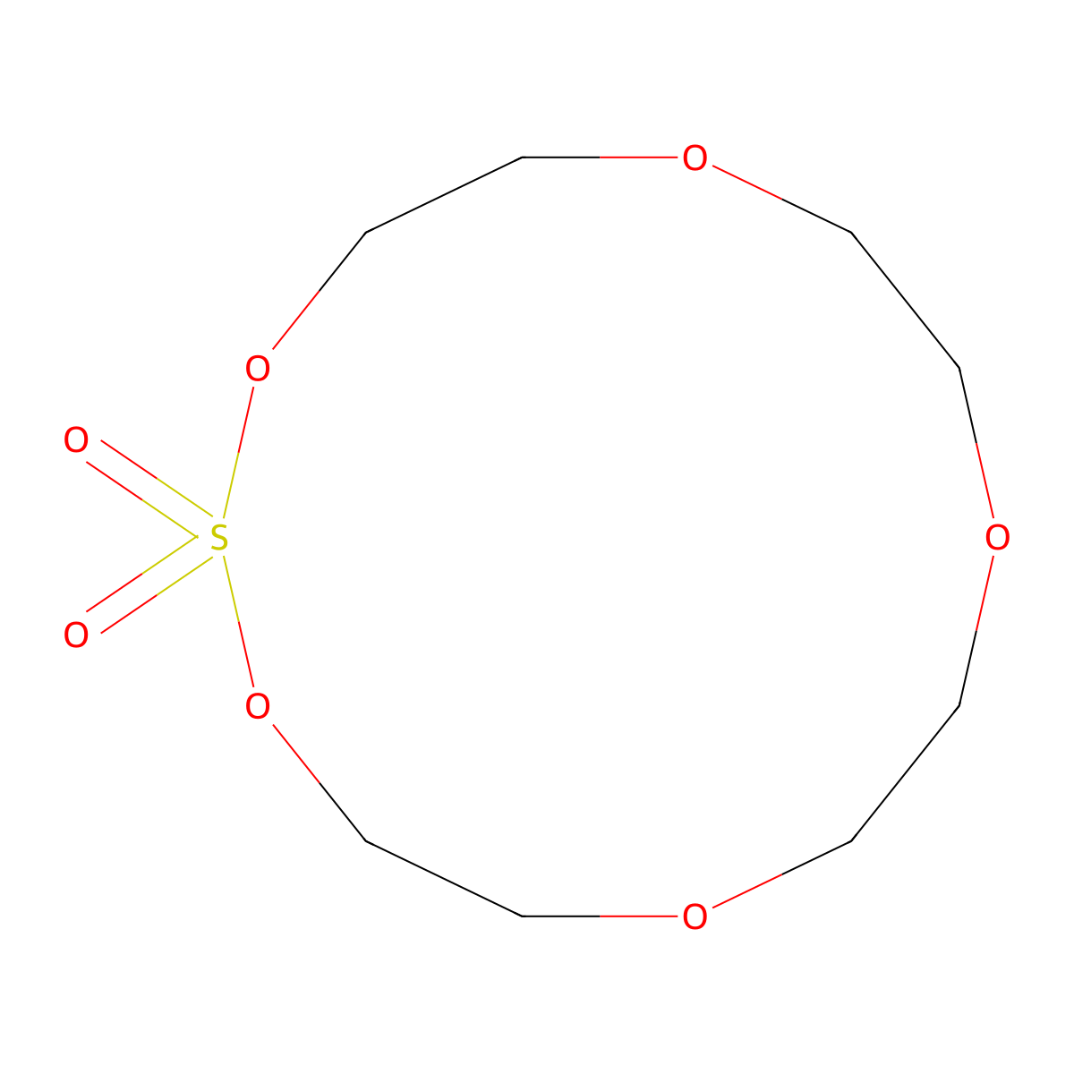 1,3,6,9,12-Pentaoxa-2lambda6-thiacyclotetradecane-2,2-dione molecular structure, CAS 1574267-61-0